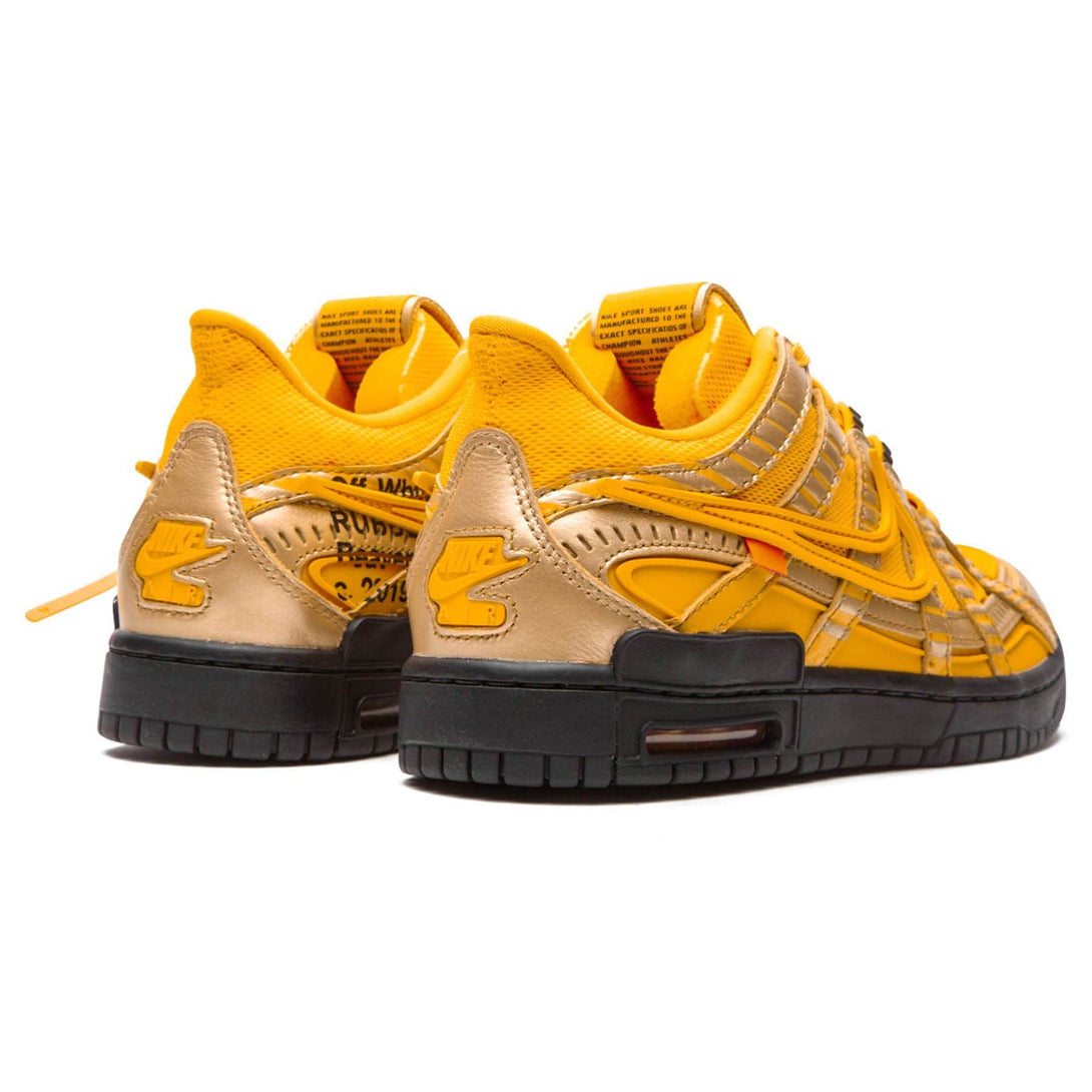 Off-White x Nike Air Rubber Dunk 'University Gold'- Streetwear Fashion - helmiss.com