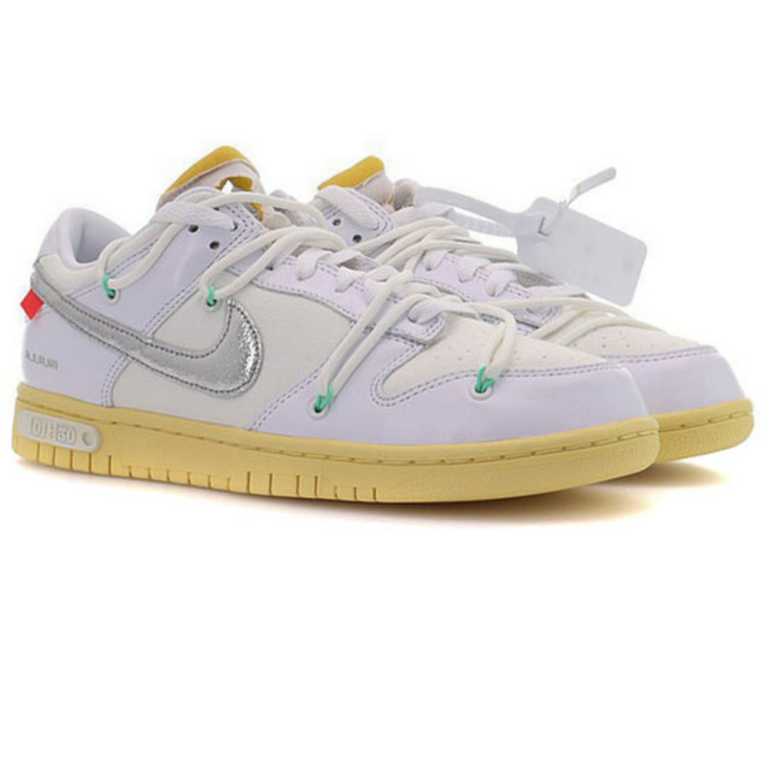 Off-White x Nike Dunk Low 'Lot 01 of 50'- Streetwear Fashion - helmiss.com