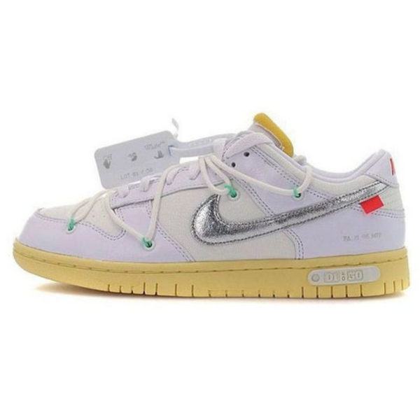 Off-White x Nike Dunk Low 'Lot 01 of 50'- Streetwear Fashion - helmiss.com