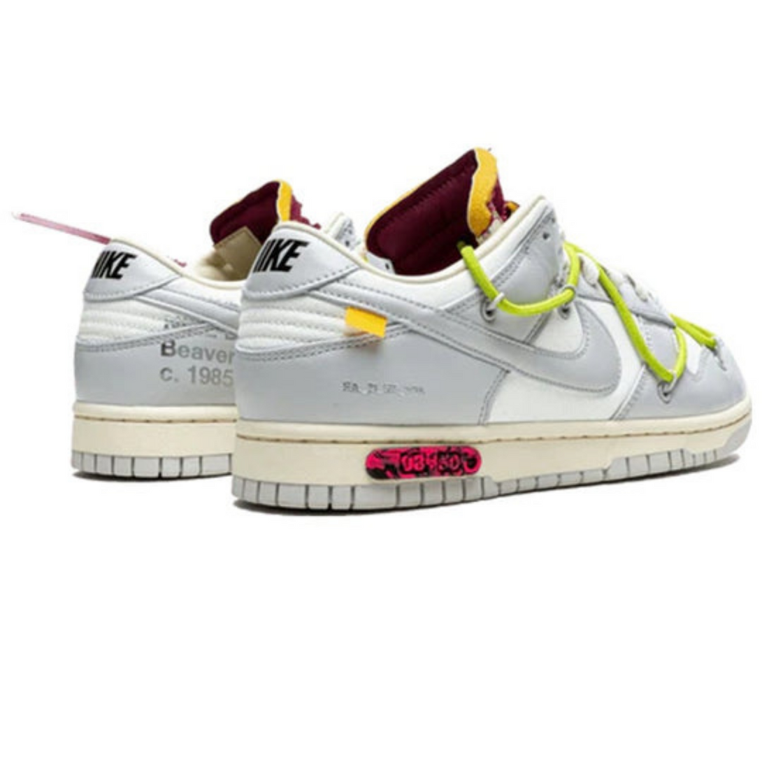 Off-White x Nike Dunk Low 'Lot 08 of 50'- Streetwear Fashion - helmiss.com