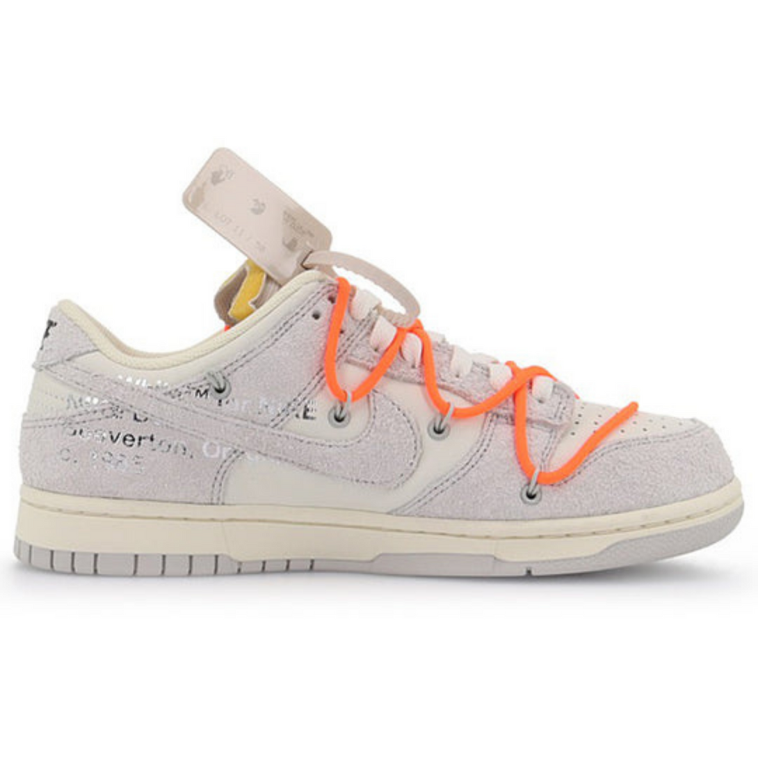 Off-White x Nike Dunk Low 'Lot 11 of 50'- Streetwear Fashion - helmiss.com