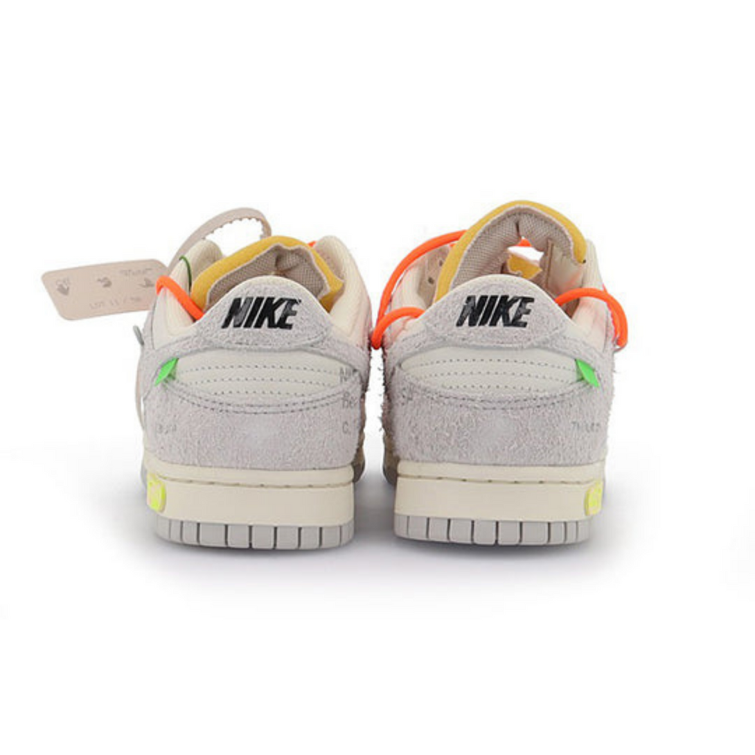 Off-White x Nike Dunk Low 'Lot 11 of 50'- Streetwear Fashion - helmiss.com