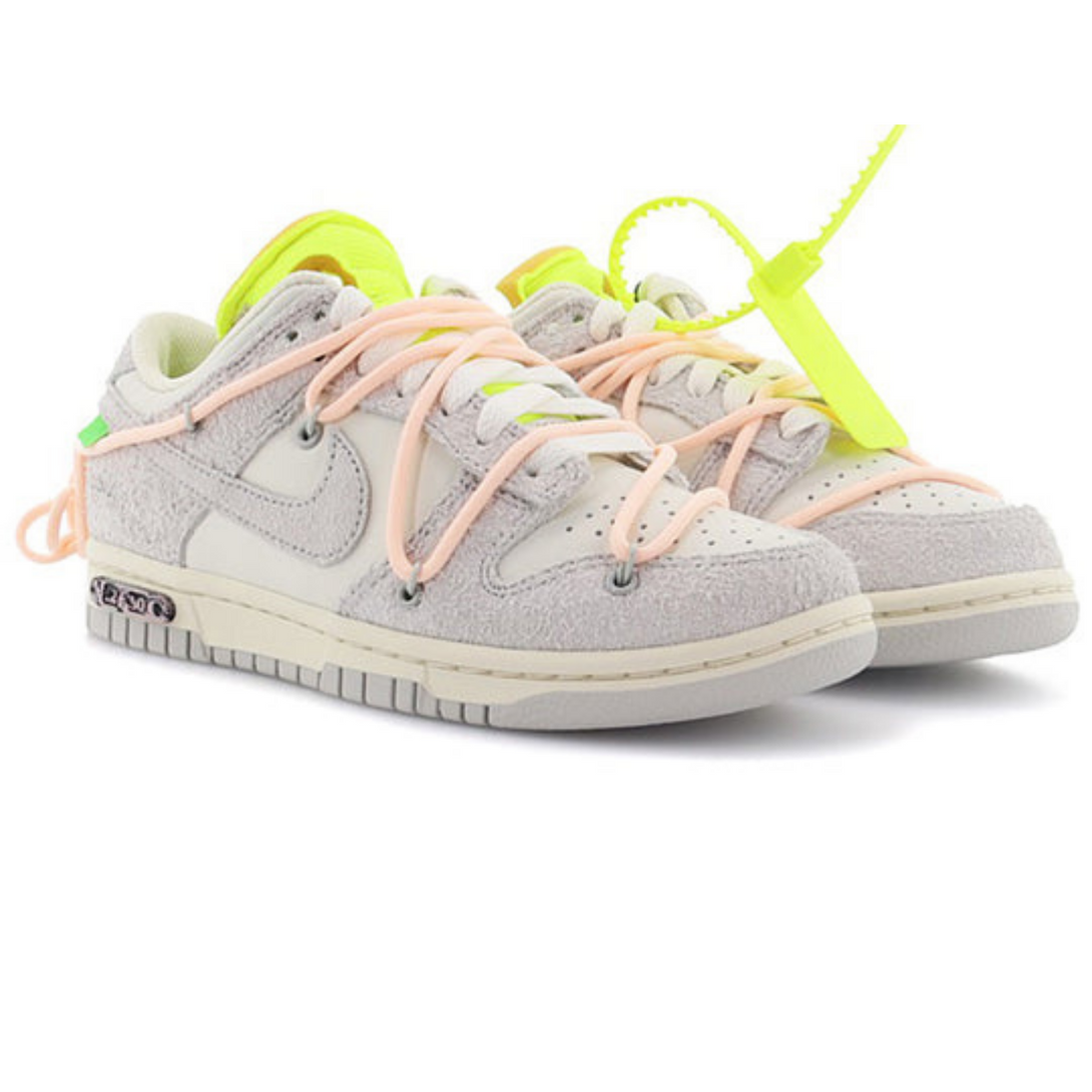 Off-White x Nike Dunk Low 'Lot 12 of 50'- Streetwear Fashion - helmiss.com