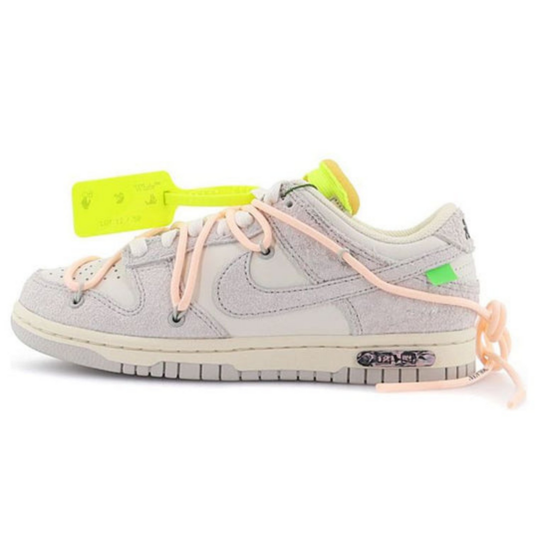 Off-White x Nike Dunk Low 'Lot 12 of 50'- Streetwear Fashion - helmiss.com