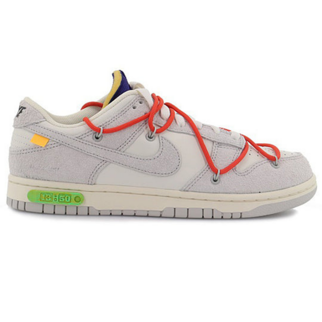 Off-White x Nike Dunk Low 'Lot 13 of 50'- Streetwear Fashion - helmiss.com