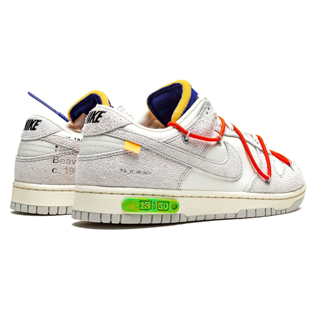 Off-White x Nike Dunk Low 'Lot 13 of 50'- Streetwear Fashion - helmiss.com