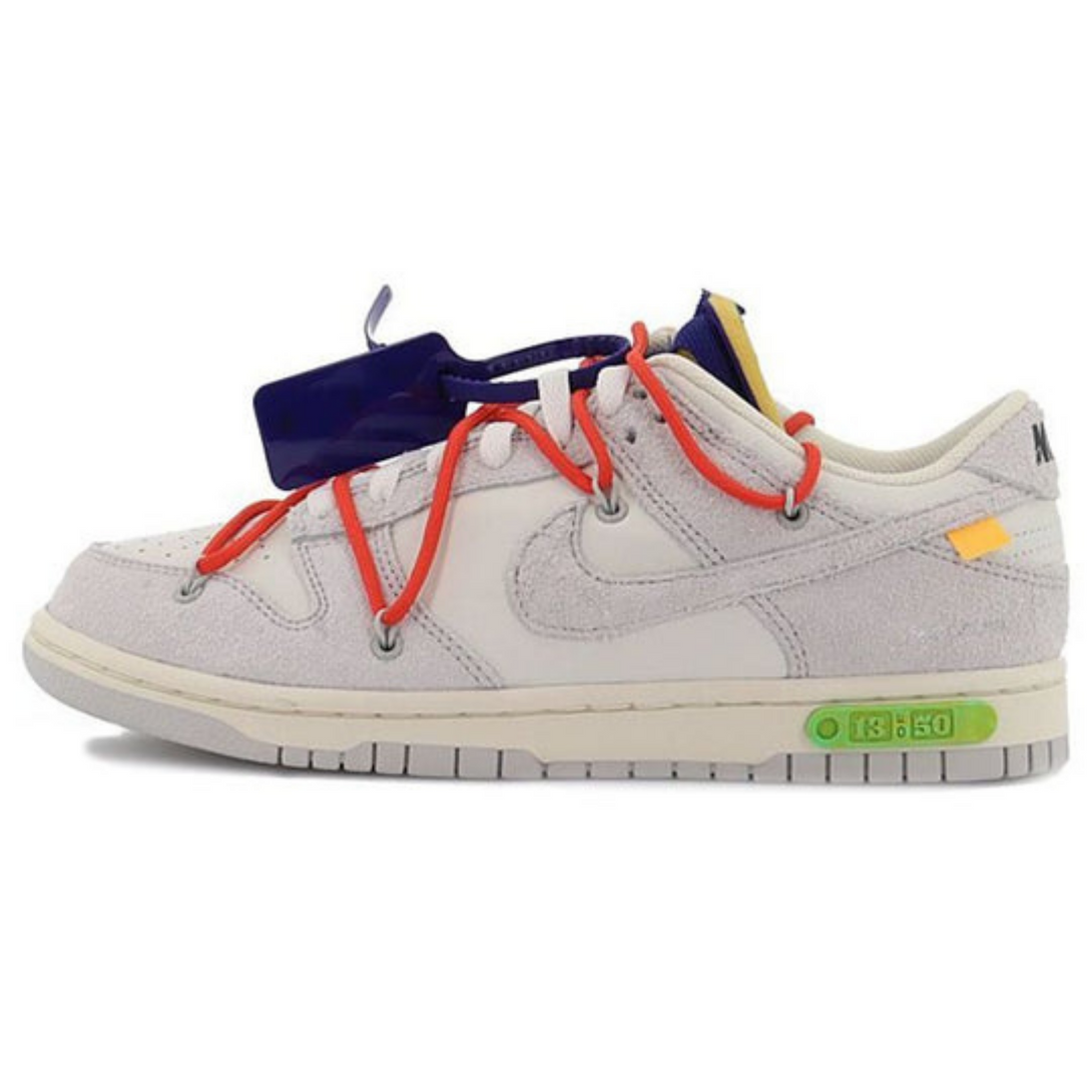 Off-White x Nike Dunk Low 'Lot 13 of 50'- Streetwear Fashion - helmiss.com