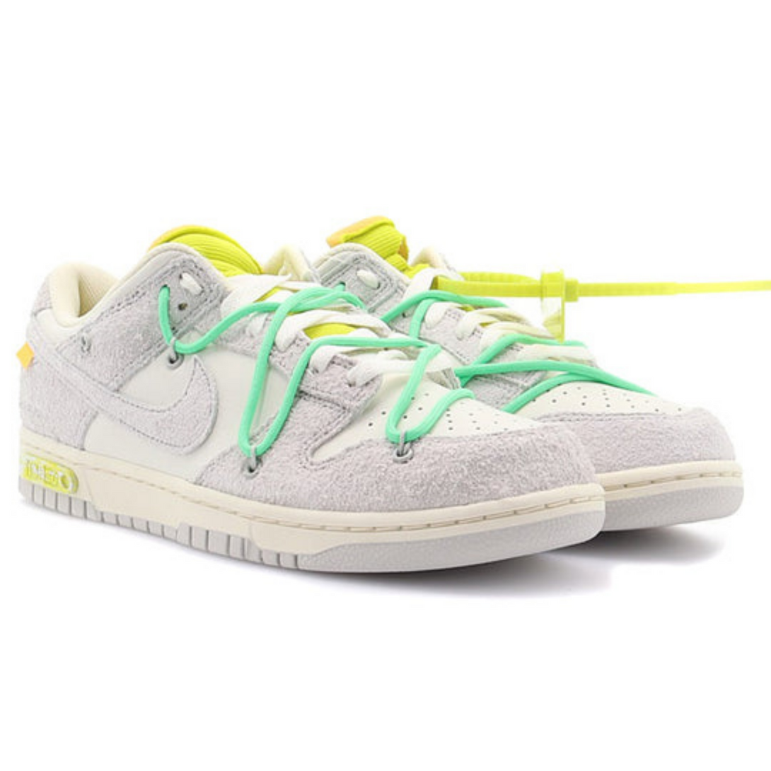 Off-White x Nike Dunk Low 'Lot 14 of 50'- Streetwear Fashion - helmiss.com