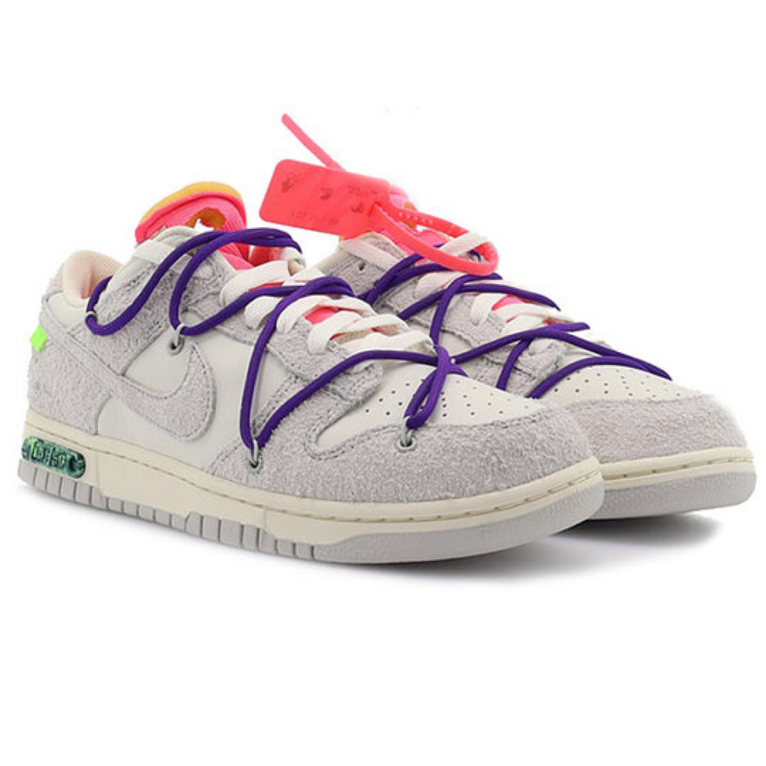 Off-White x Nike Dunk Low 'Lot 15 of 50'- Streetwear Fashion - helmiss.com