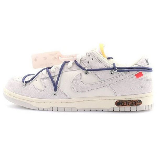 Off-White x Nike Dunk Low 'Lot 18 of 50'- Streetwear Fashion - helmiss.com