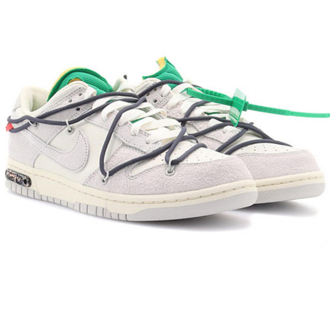 Off-White x Nike Dunk Low 'Lot 20 of 50'- Streetwear Fashion - helmiss.com