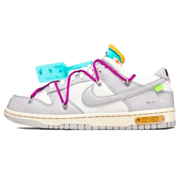 Off-White x Nike Dunk Low 'Lot 21 of 50'- Streetwear Fashion - helmiss.com