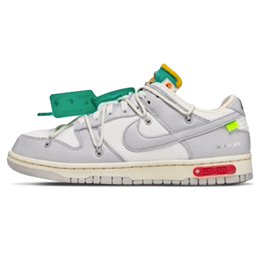 Off-White x Nike Dunk Low 'Lot 25 of 50'- Streetwear Fashion - helmiss.com