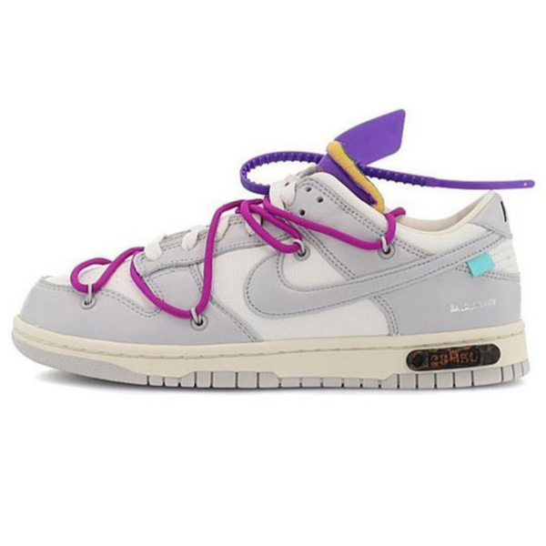 Off-White x Nike Dunk Low 'Lot 28 of 50'- Streetwear Fashion - helmiss.com