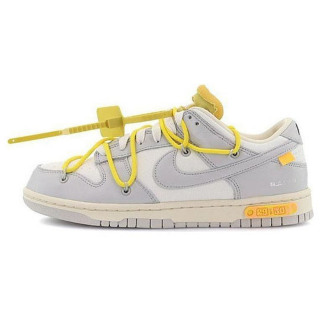 Off-White x Nike Dunk Low 'Lot 29 of 50'- Streetwear Fashion - helmiss.com