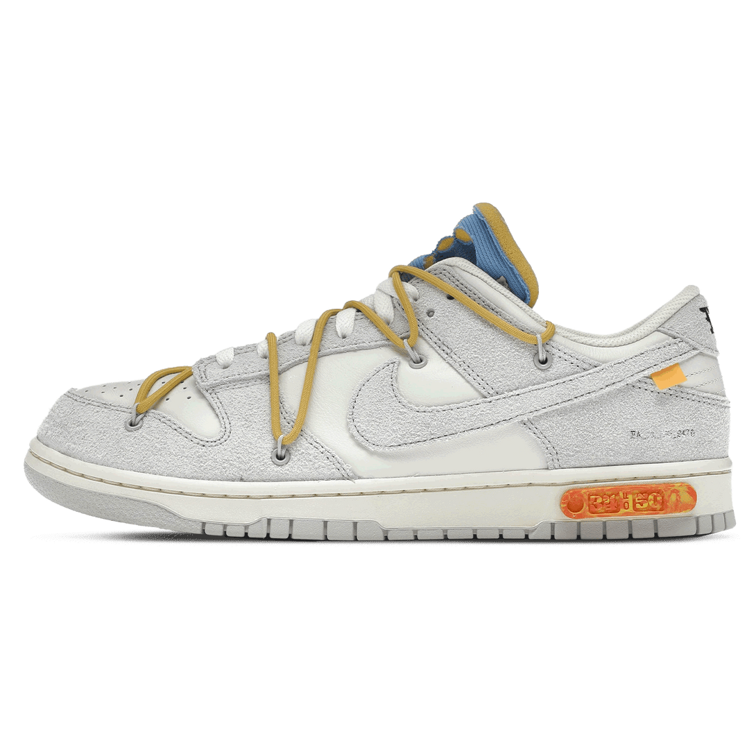 Off-White x Nike Dunk Low 'Lot 34 of 50'- Streetwear Fashion - helmiss.com