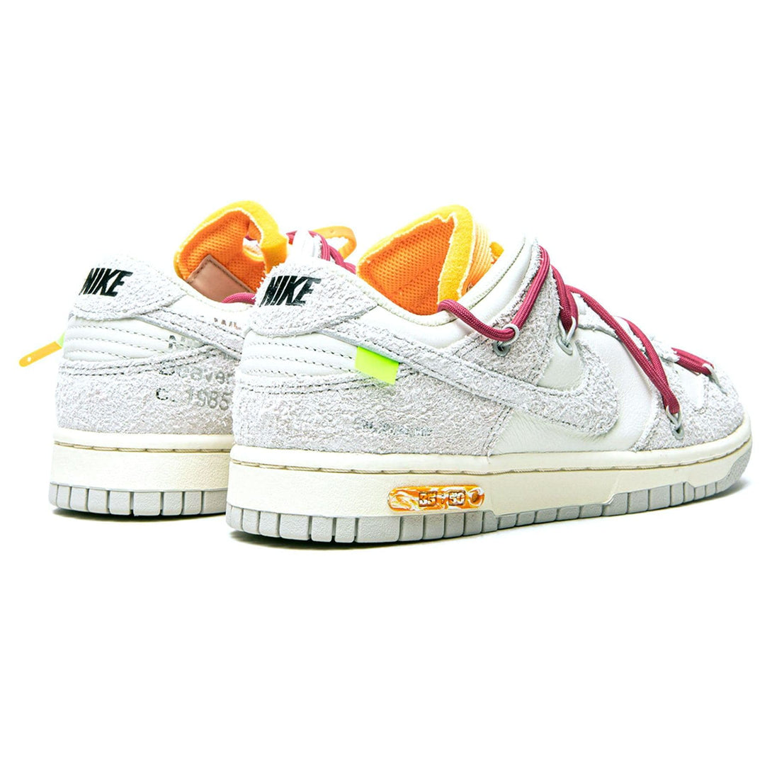 Off-White x Nike Dunk Low 'Lot 35 of 50'- Streetwear Fashion - helmiss.com