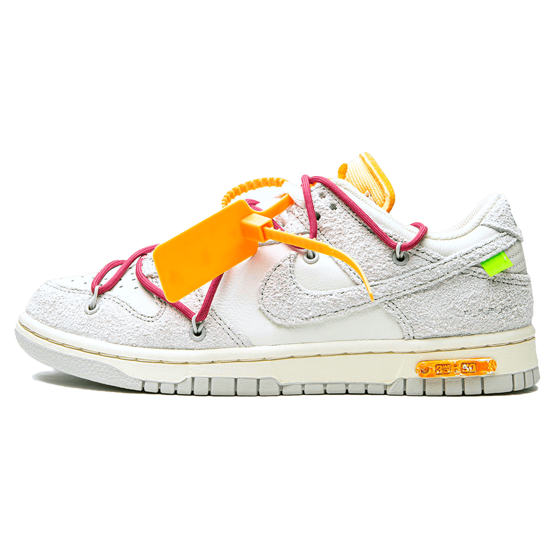 Off-White x Nike Dunk Low 'Lot 35 of 50'- Streetwear Fashion - helmiss.com