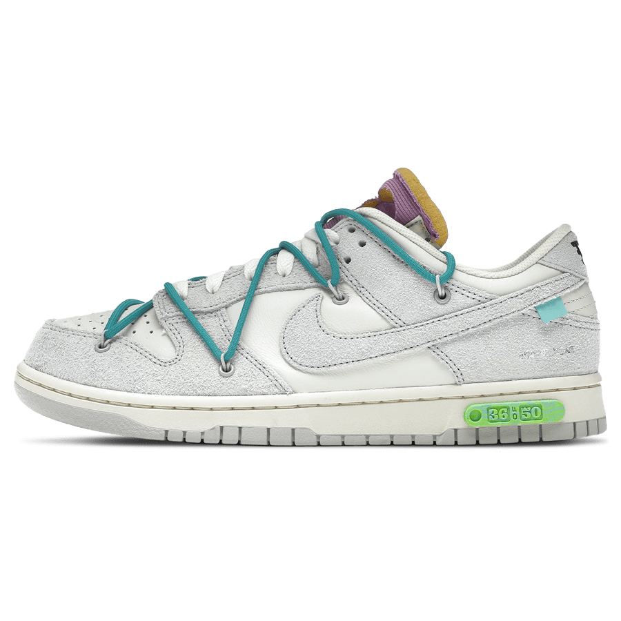 Off-White x Nike Dunk Low 'Lot 36 of 50'- Streetwear Fashion - helmiss.com