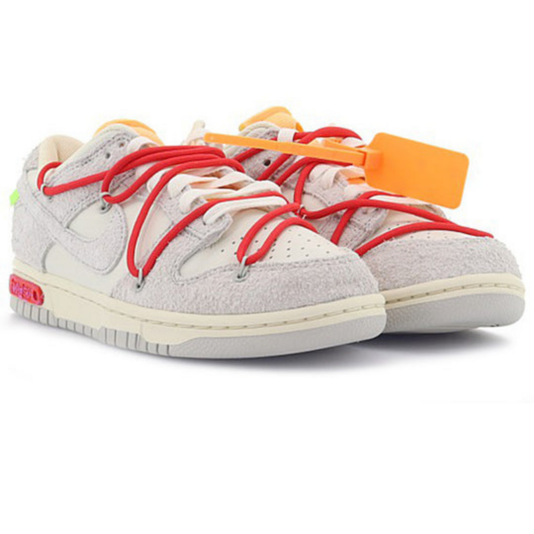 Off-White x Nike Dunk Low 'Lot 40 of 50'- Streetwear Fashion - helmiss.com