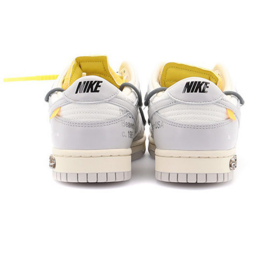 Off-White x Nike Dunk Low 'Lot 41 of 50'- Streetwear Fashion - helmiss.com