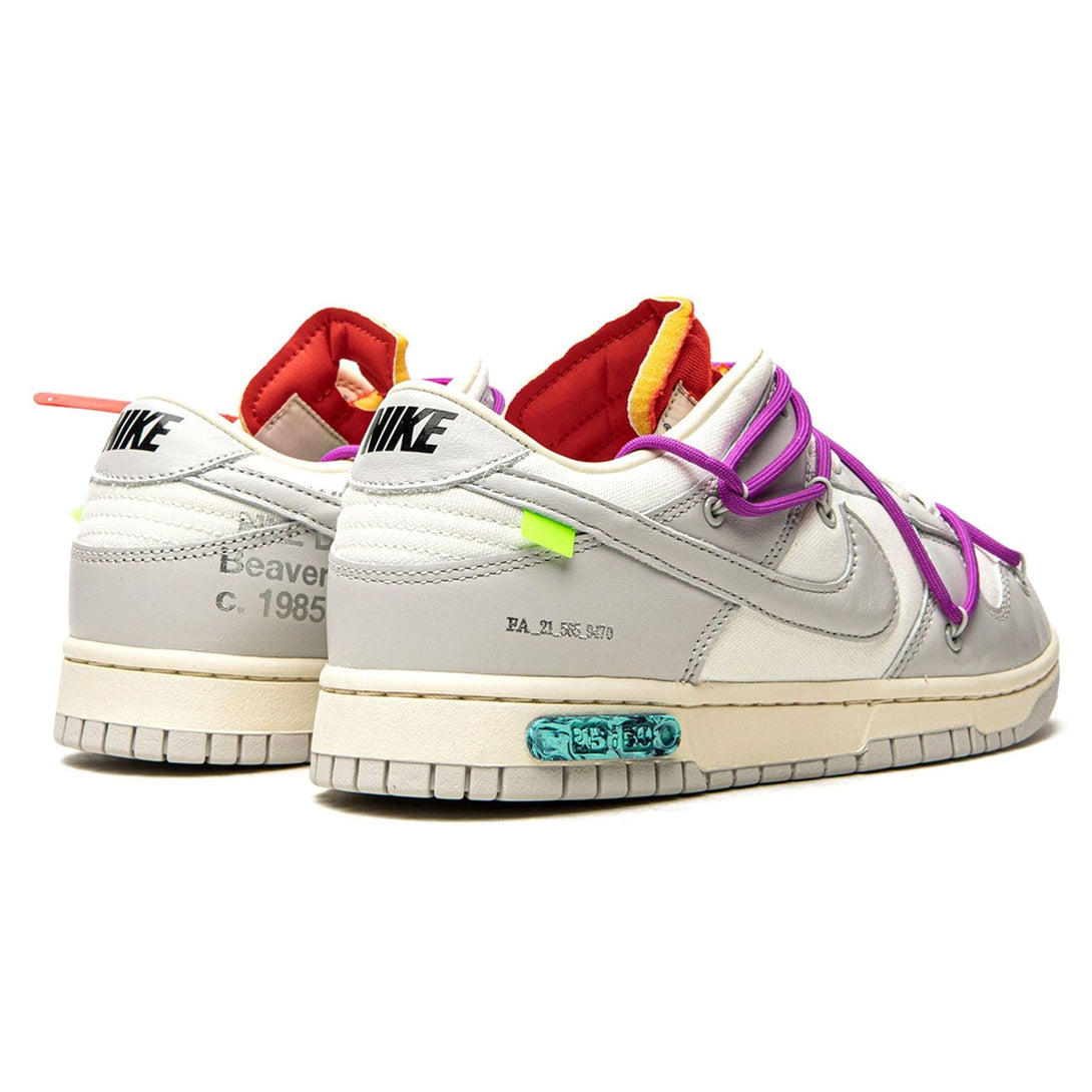 Off-White x Nike Dunk Low 'Lot 45 of 50'- Streetwear Fashion - helmiss.com