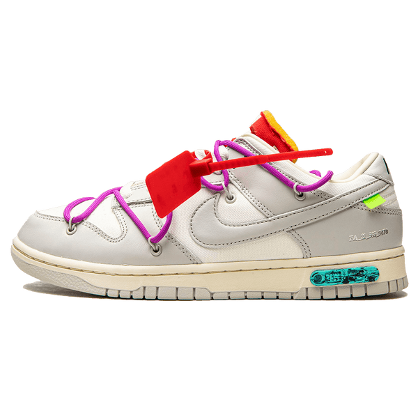 Off-White x Nike Dunk Low 'Lot 45 of 50'- Streetwear Fashion - helmiss.com