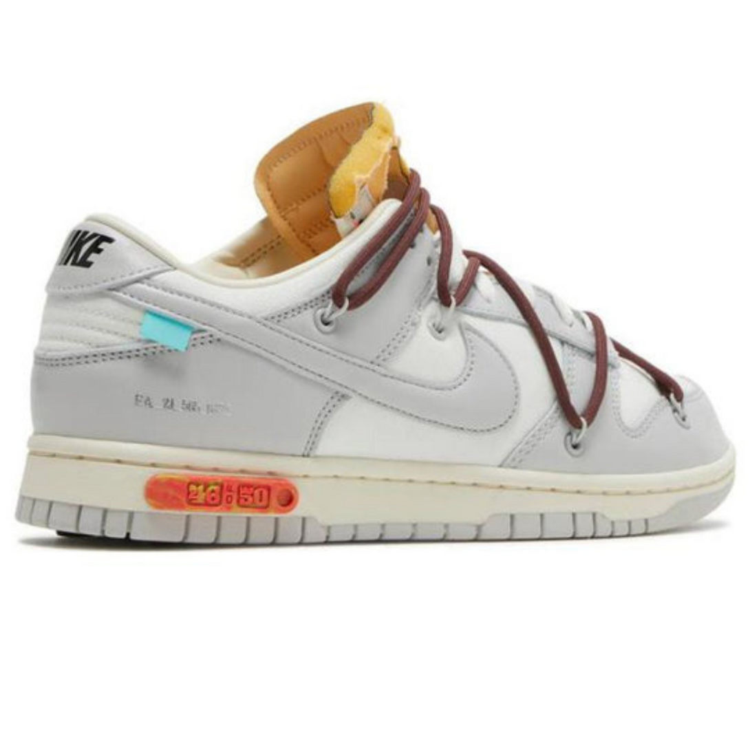 Off-White x Nike Dunk Low 'Lot 46 of 50'- Streetwear Fashion - helmiss.com