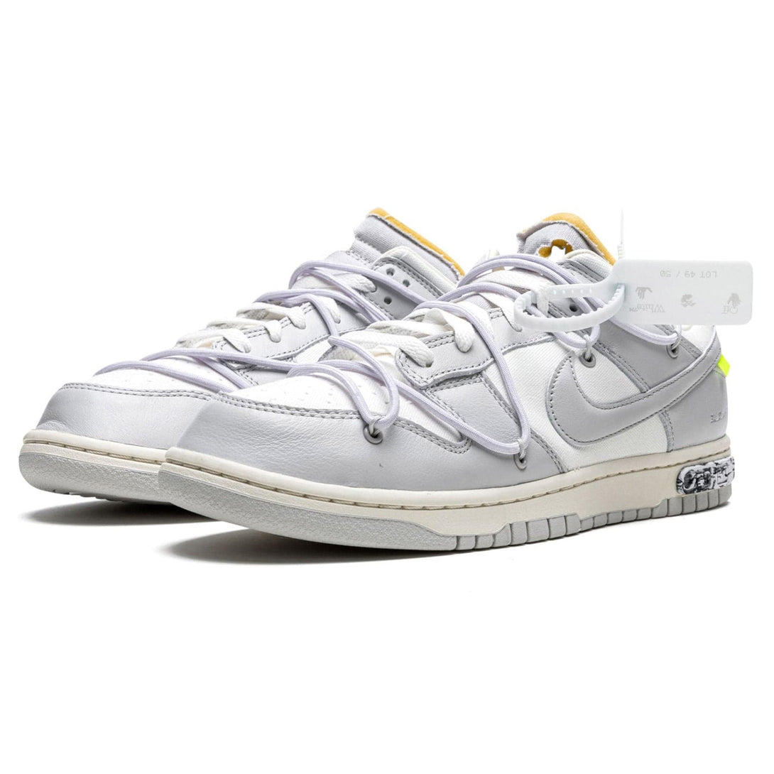 Off-White x Nike Dunk Low 'Lot 49 of 50'- Streetwear Fashion - helmiss.com