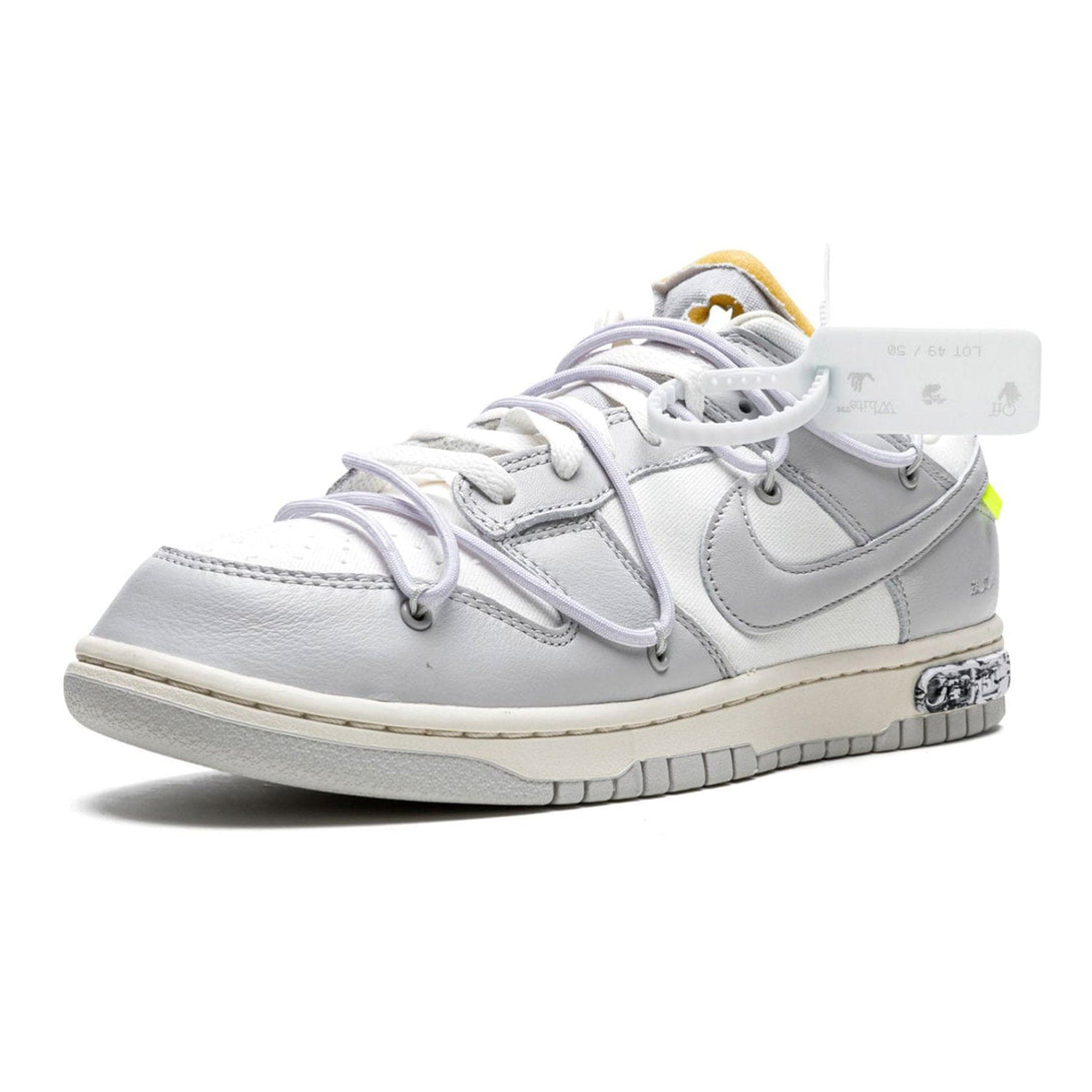 Off-White x Nike Dunk Low 'Lot 49 of 50'- Streetwear Fashion - helmiss.com