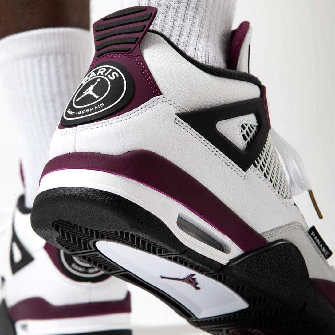 Paris Saint-Germain x Air Jordan 4 Retro 'Bordeaux'- Streetwear Fashion - helmiss.com