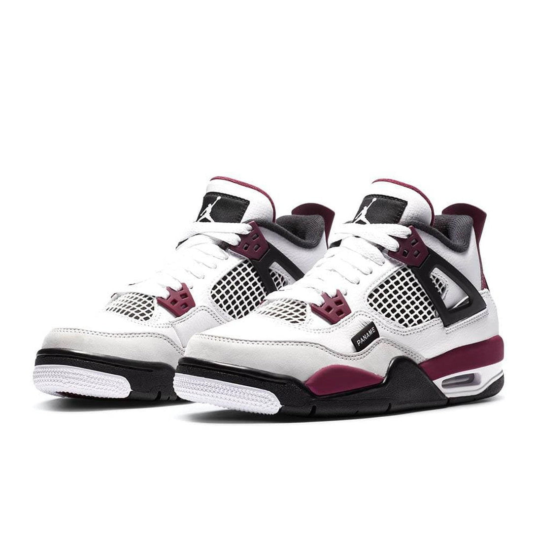 Paris Saint-Germain x Air Jordan 4 Retro GS 'Bordeaux'- Streetwear Fashion - helmiss.com