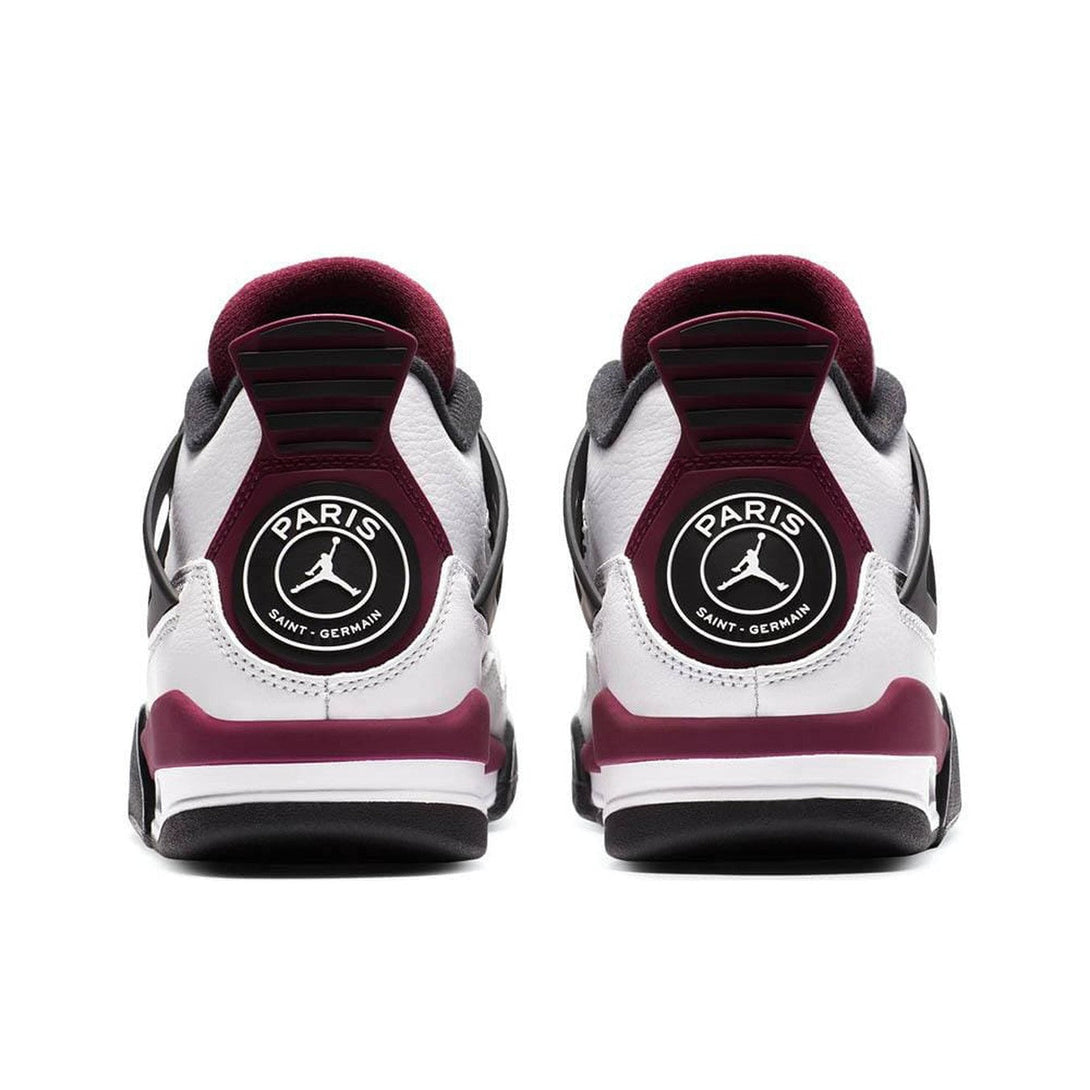 Paris Saint-Germain x Air Jordan 4 Retro GS 'Bordeaux'- Streetwear Fashion - helmiss.com