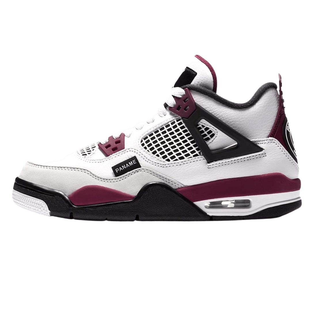 Paris Saint-Germain x Air Jordan 4 Retro GS 'Bordeaux'- Streetwear Fashion - helmiss.com