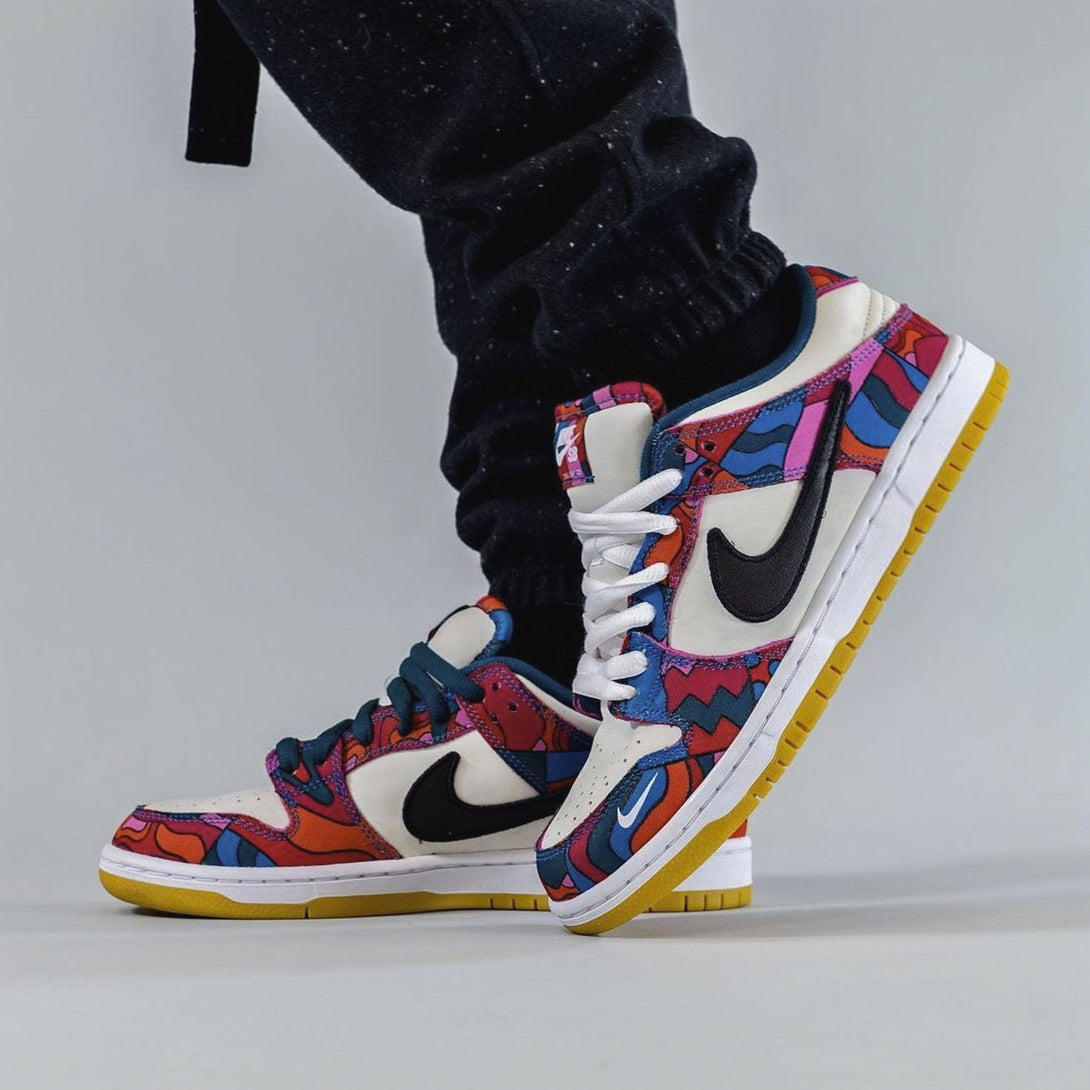 Parra x Nike Dunk Low Pro SB 'Abstract Art'- Streetwear Fashion - helmiss.com