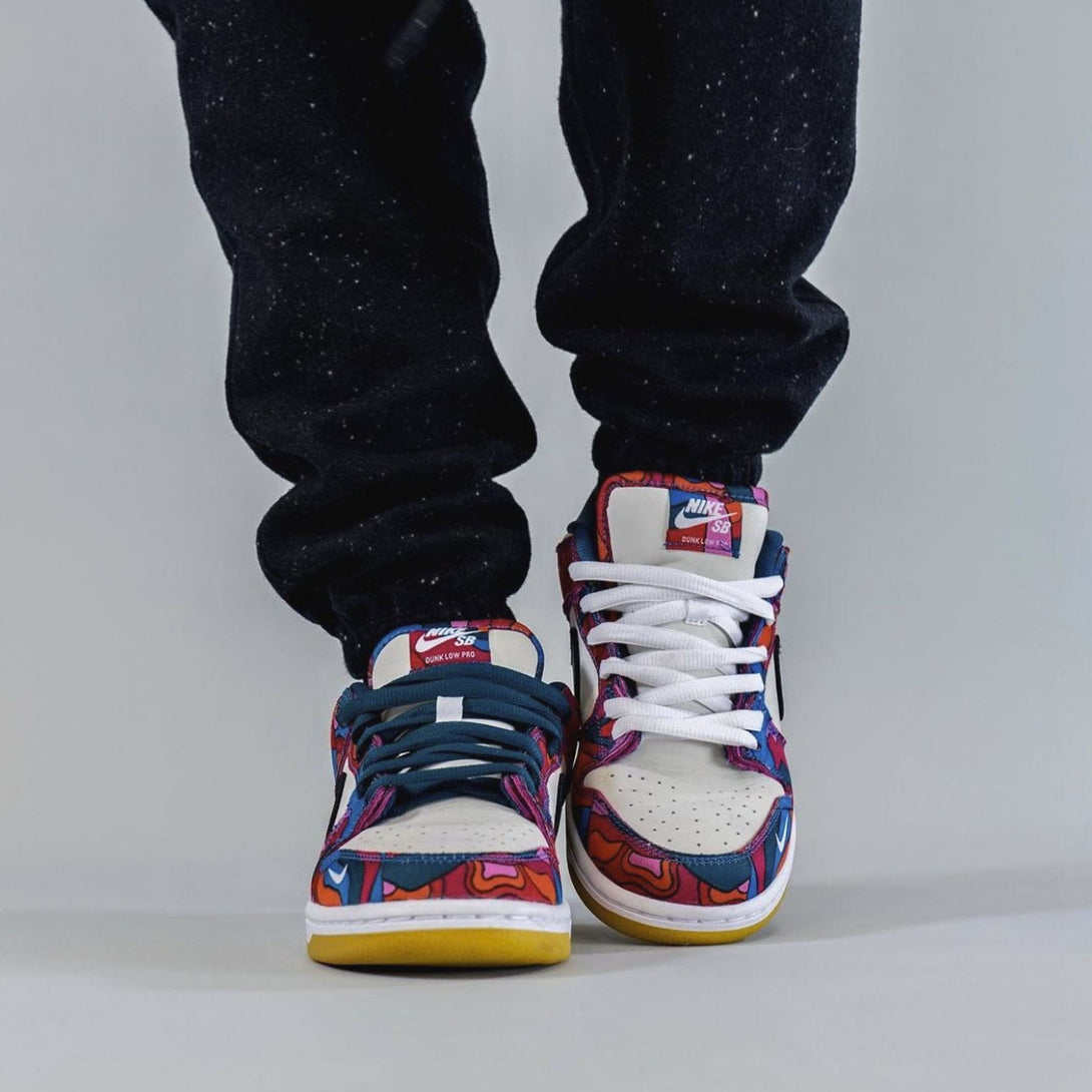 Parra x Nike Dunk Low Pro SB 'Abstract Art'- Streetwear Fashion - helmiss.com