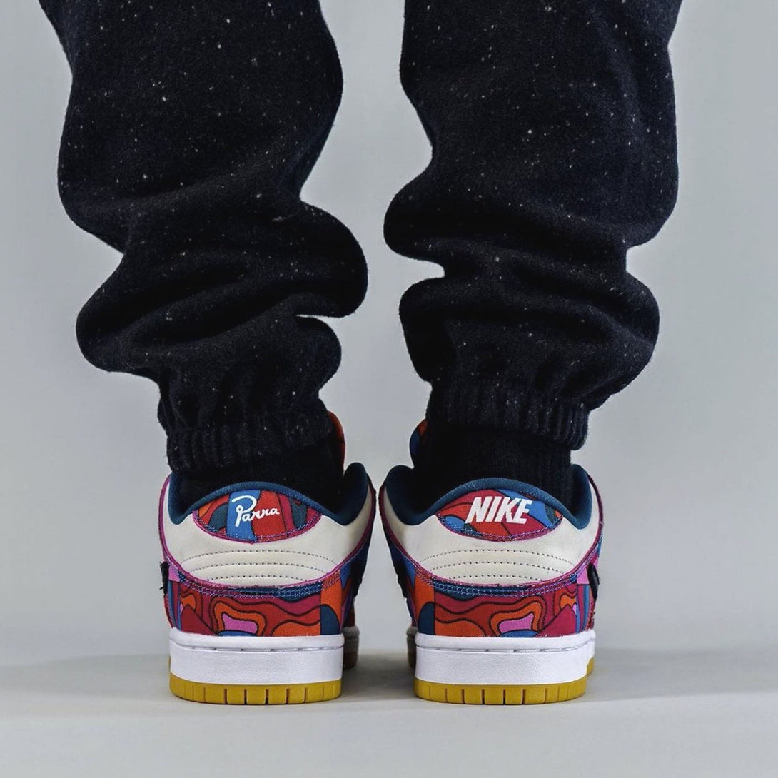 Parra x Nike Dunk Low Pro SB 'Abstract Art'- Streetwear Fashion - helmiss.com