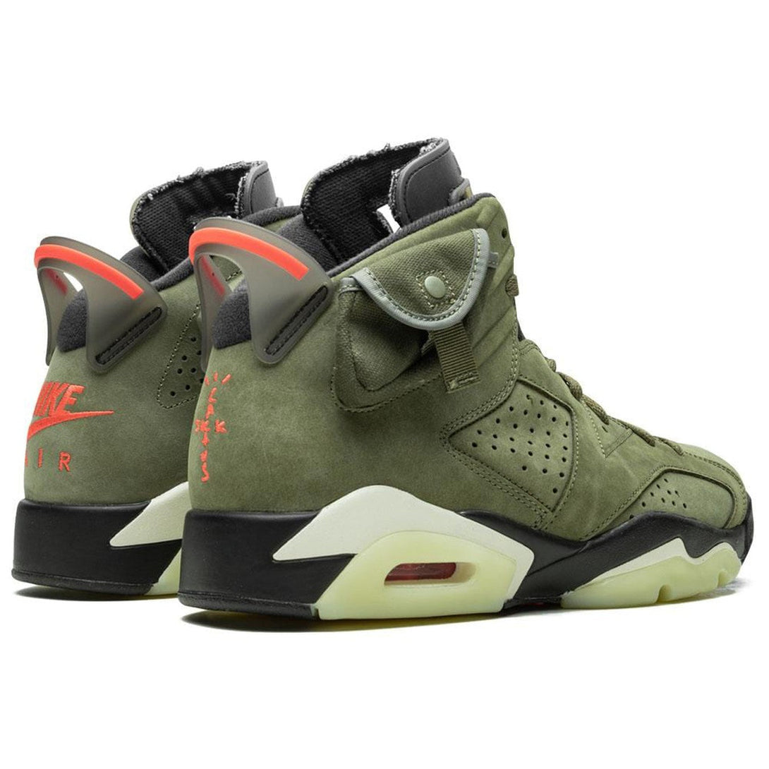 Travis Scott x Air Jordan 6 Retro 'Olive'- Streetwear Fashion - helmiss.com