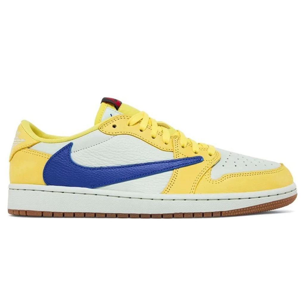 Travis Scott x Air Jordan 1 Low OG 'Canary'- Streetwear Fashion - helmiss.com