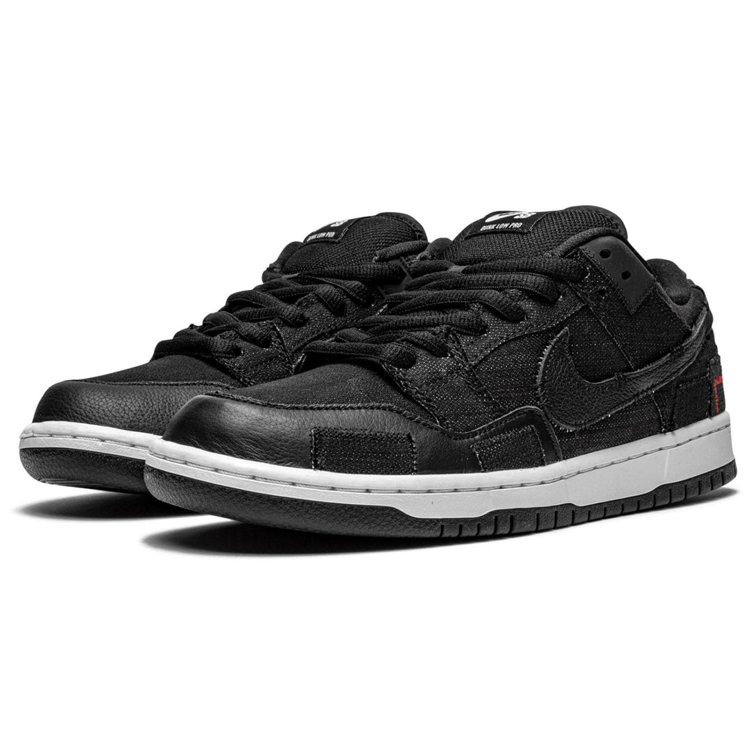 Wasted Youth x Nike Dunk Low SB 'Black Denim'- Streetwear Fashion - helmiss.com