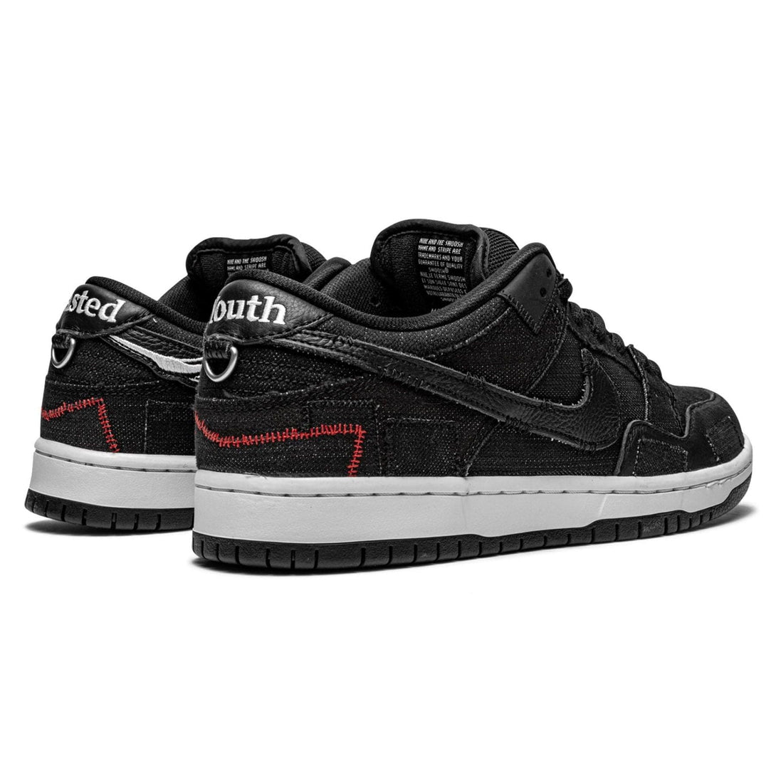 Wasted Youth x Nike Dunk Low SB 'Black Denim'- Streetwear Fashion - helmiss.com