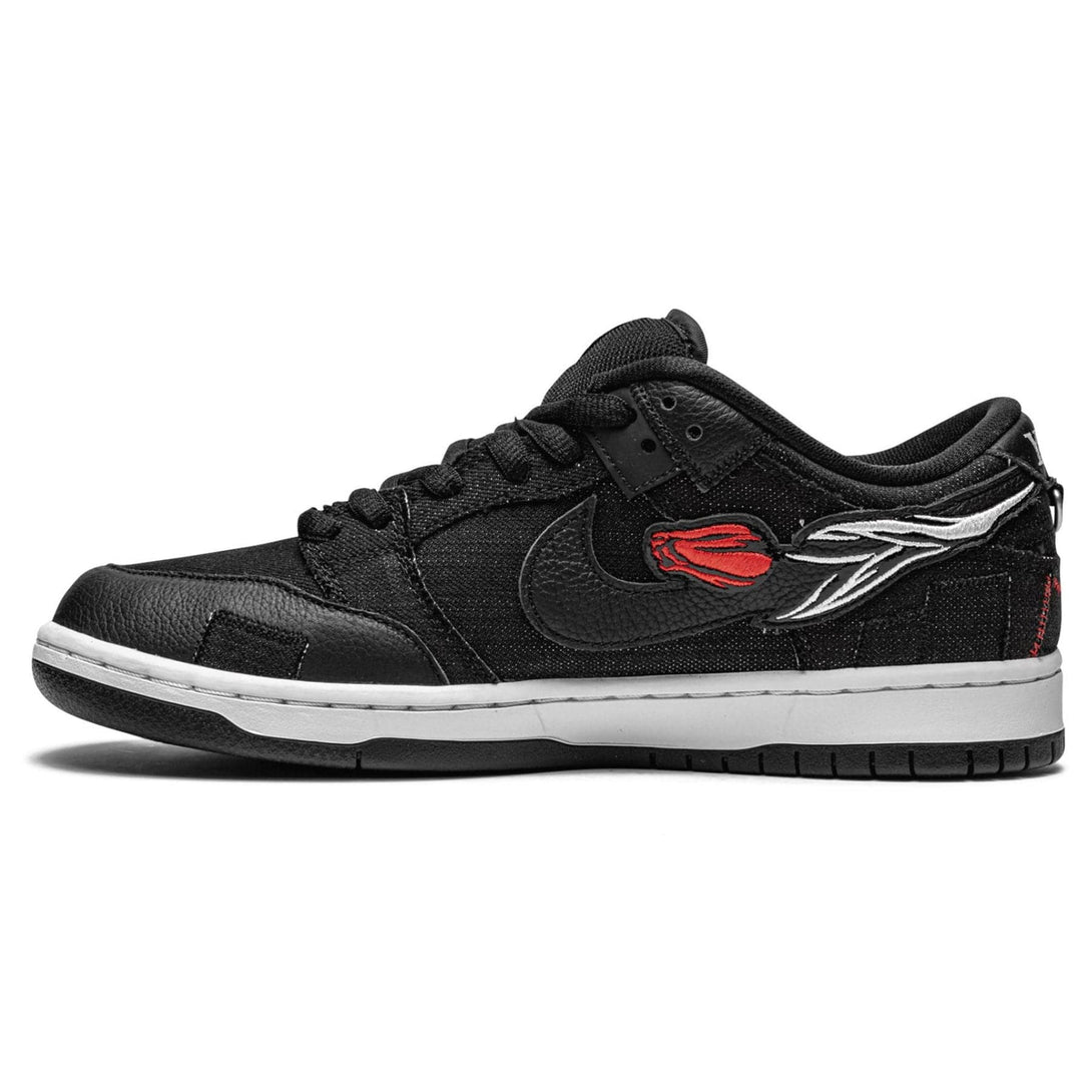 Wasted Youth x Nike Dunk Low SB 'Black Denim'- Streetwear Fashion - helmiss.com