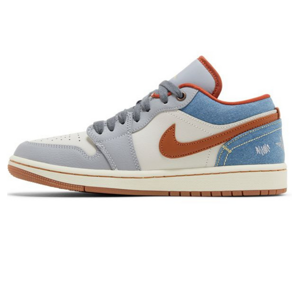 Wmns Air Jordan 1 Low 'Phantom Denim'- Streetwear Fashion - helmiss.com