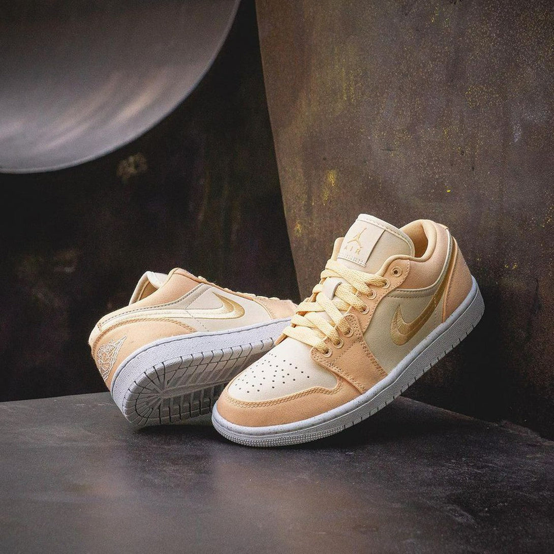 Wmns Air Jordan 1 Low SE Celestial Gold- Streetwear Fashion - helmiss.com